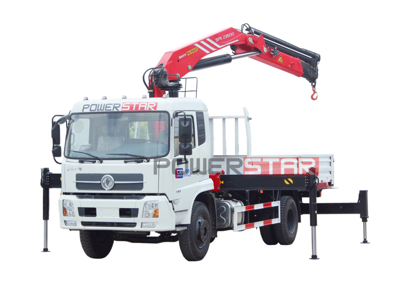 Rwanda Brand new DongFeng Knuckle Folding Boom Crane Trucks with Palfinger SPK23500