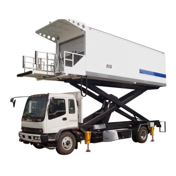 Aircraft Catering Truck ISUZU Flying food delivery cargo loaders