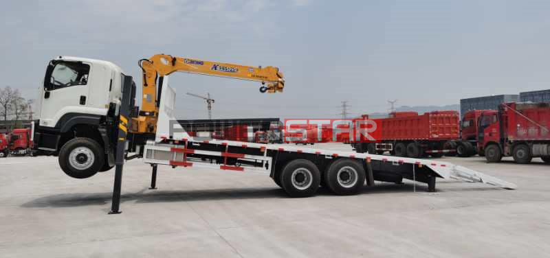 New ISUZU 10Tons 15 20tons Excavator Road Roller Transport Flatbed Platform Truck