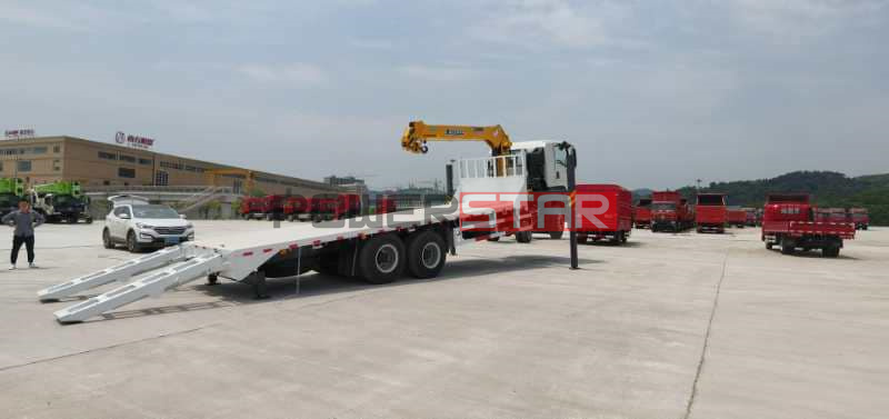 New ISUZU 10Tons 15 20tons Excavator Road Roller Transport Flatbed Platform Truck