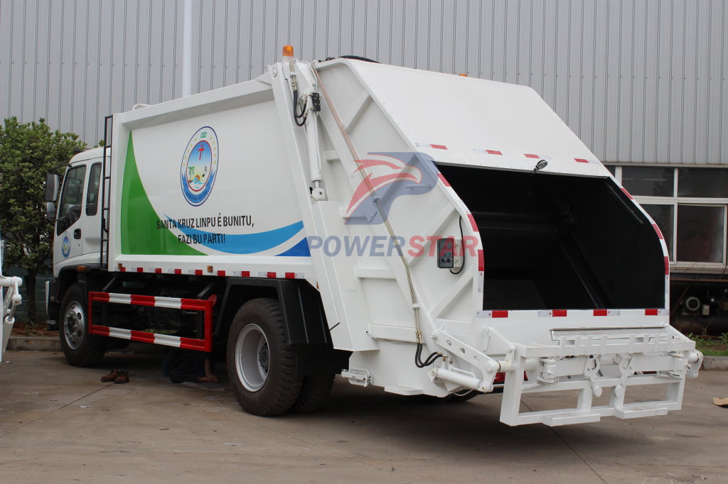 14Cbm Angola 4x2 Japanese Isuzu fvr Trash Truck Garbage Compactor