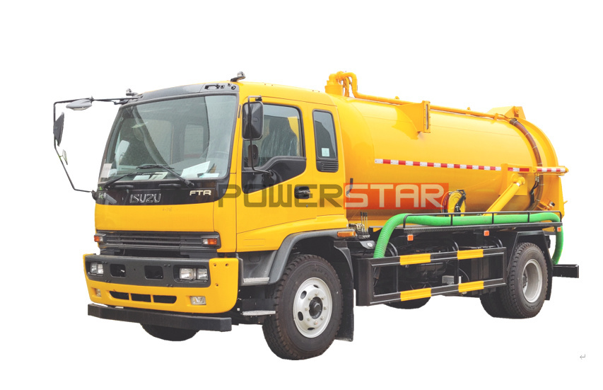 12,000L ISUZU FTR vacuum sewage suction tanker trucks