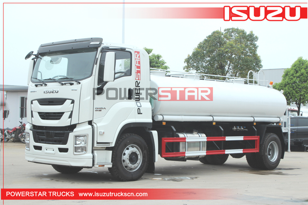 ISUZU Stainless Steel Drinking Water Truck 12m3 GIGA Potable Water Spray Trucks