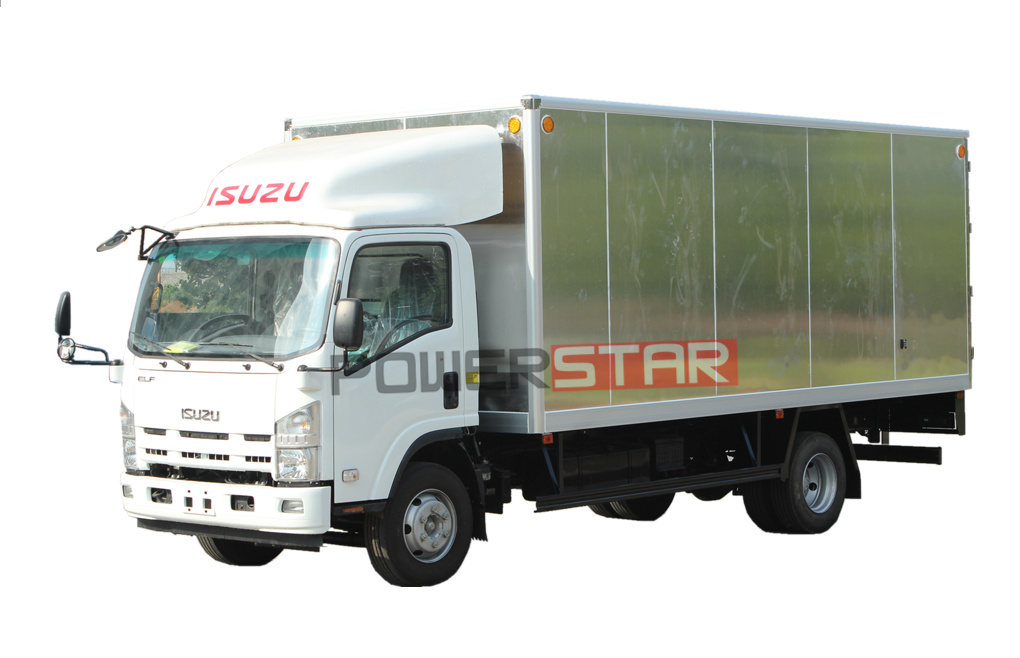 ISUZU Aluminum Cargo Van Lorry Truck For Sale