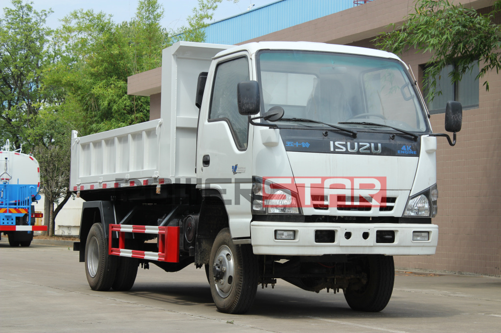 French polynesia ISUZU NKR 600P 4x2 4x4 full road MINI tipper Truck 3 tonne to 4 tonne 5 tonne