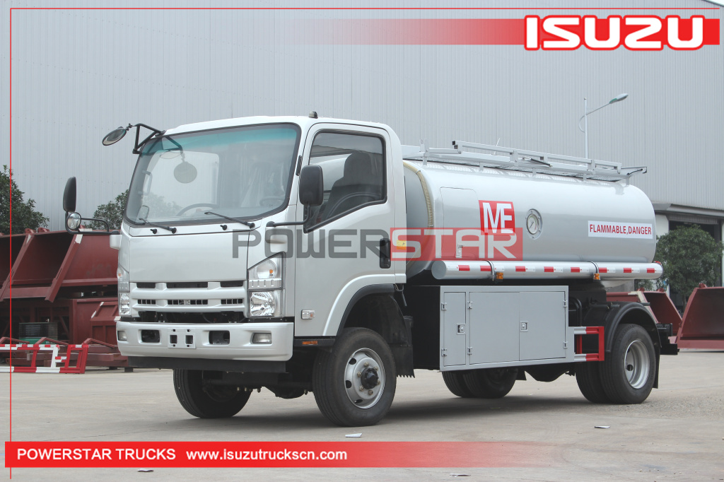 Philippines ISUZU ELF 700P 4WD 4X4 Gasoline Fuel Tank Truck with Dispenser