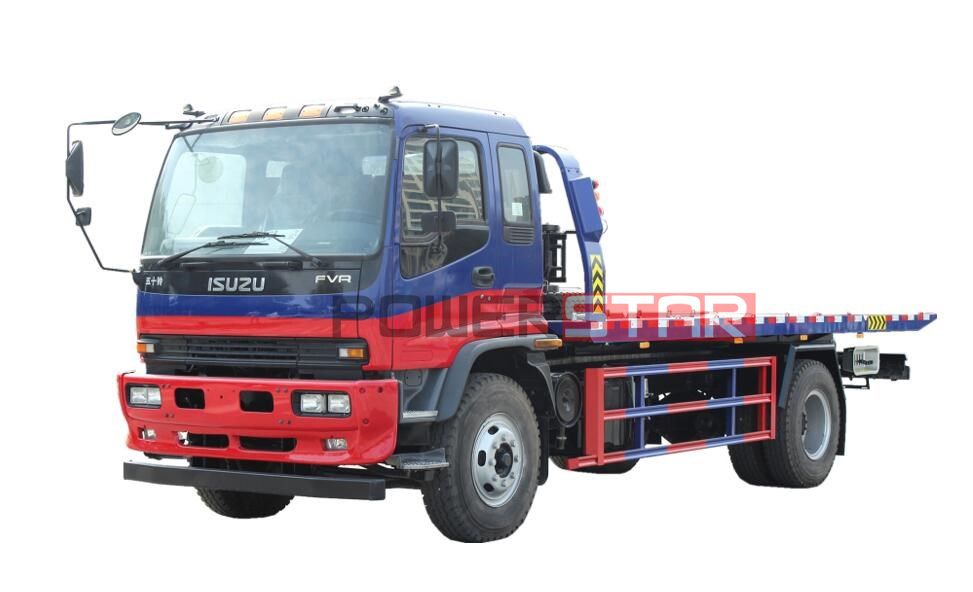 Japan ISUZU FVR Flatbed recovery truck Tow trucks Platform wreckers
