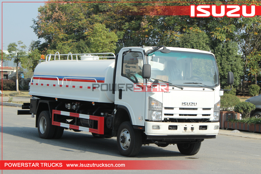 Customized ISUZU ELF 4*4 4WD Road Sprinkler Water Tanker Trucks 8,000L~10,000L