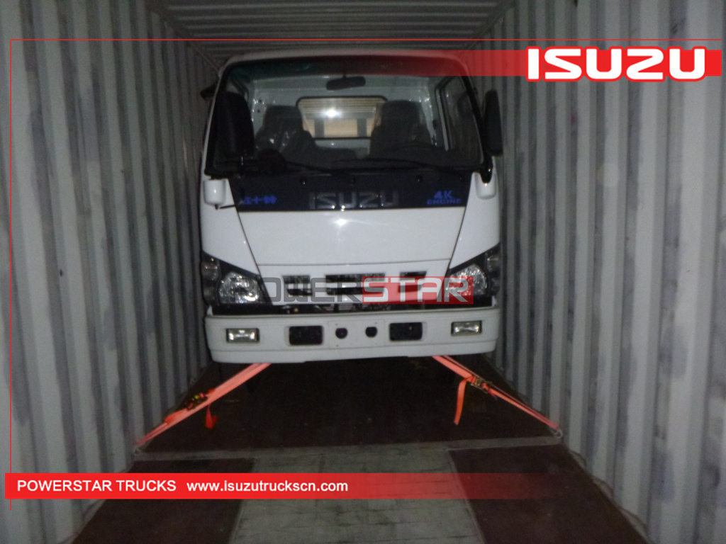 Philippines - 3 units ISUZU NKR 600P 4x4 off road dropside flatbed cargo van trucks