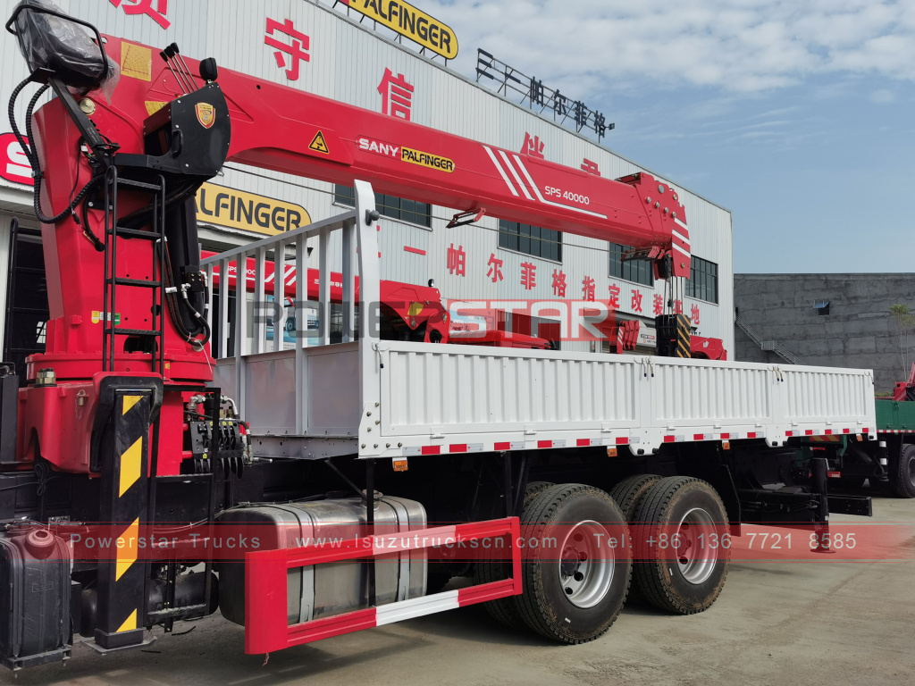 Authorized Distributor New ISUZU GIGA heavy Cargo Truck Mounted 16Tons Telescopic stiff Boom Crane Palfinger SPS40000
