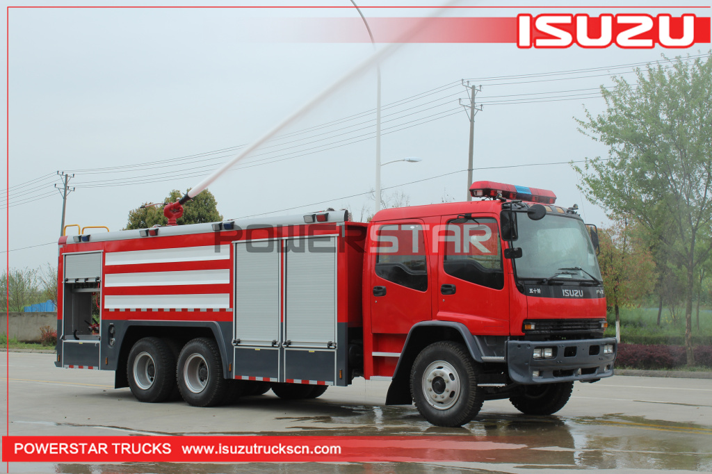ISUZU FVZ Fire truck Manufacturer for 7000L-10000L Fire Engine Water Foam Fire Tender Truck