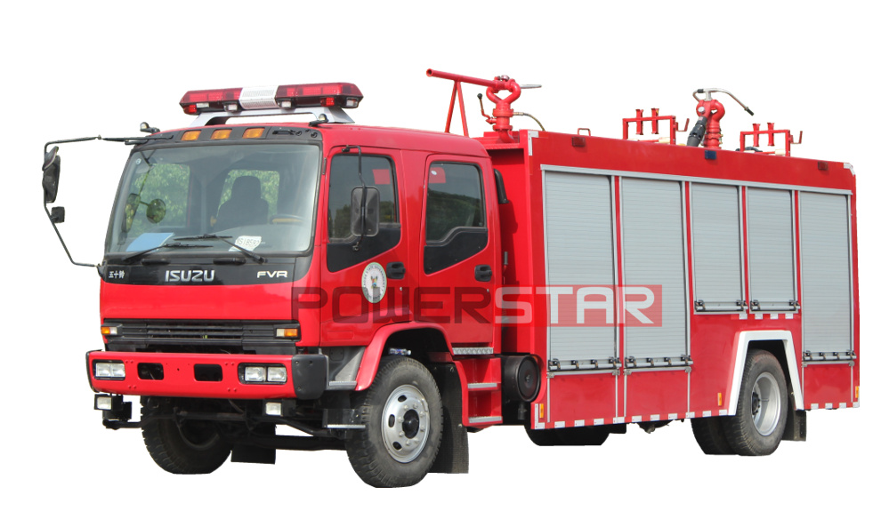 ISUZU FVR Chassis Water/Foam/Powder Fire Truck