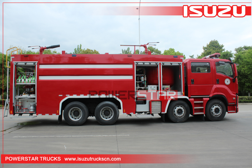 17 Tons ISUZU Fire truck with 8x4 GIGA water foam dry powder heavy fire engine vehicle