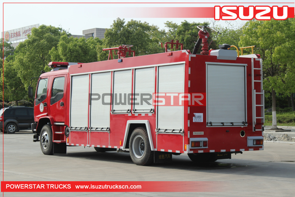 ISUZU FVR chassis Dry Powder and Foam Fire Truck fire engine