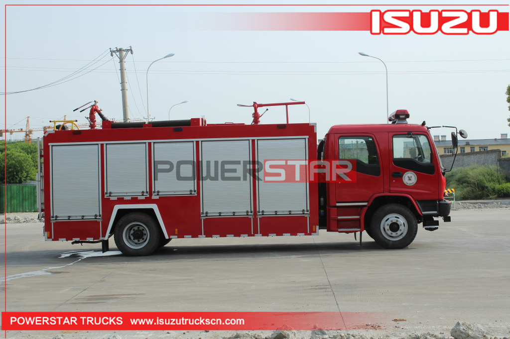 ISUZU FVR chassis Dry Powder and Foam Fire Truck fire engine