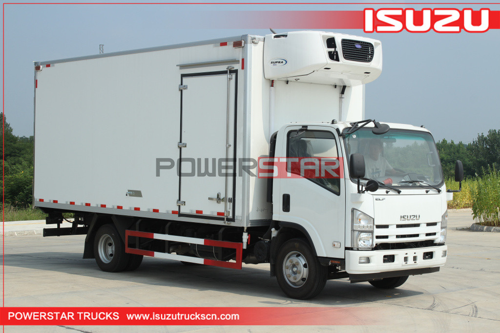 Chile ISUZU NPR carrier freezer truck refrigeration units for refrigerated box trucks for sale