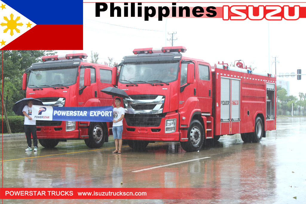 Philippines ISUZU GIGA Foam Fire Emergency Rescue Engine Fighting Truck