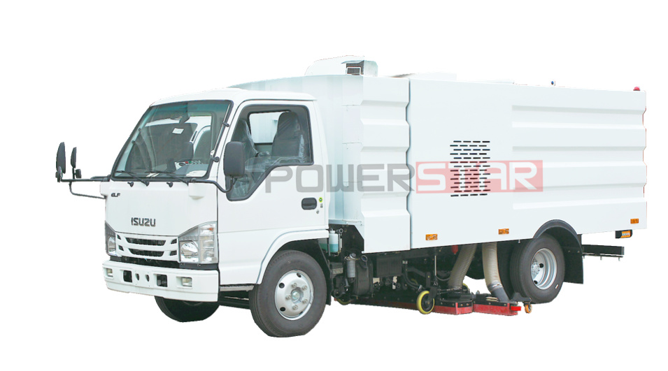 Isuzu 100P ELF NPR Street Cleaning Truck Vacuum Road Sweeper trucks for sale