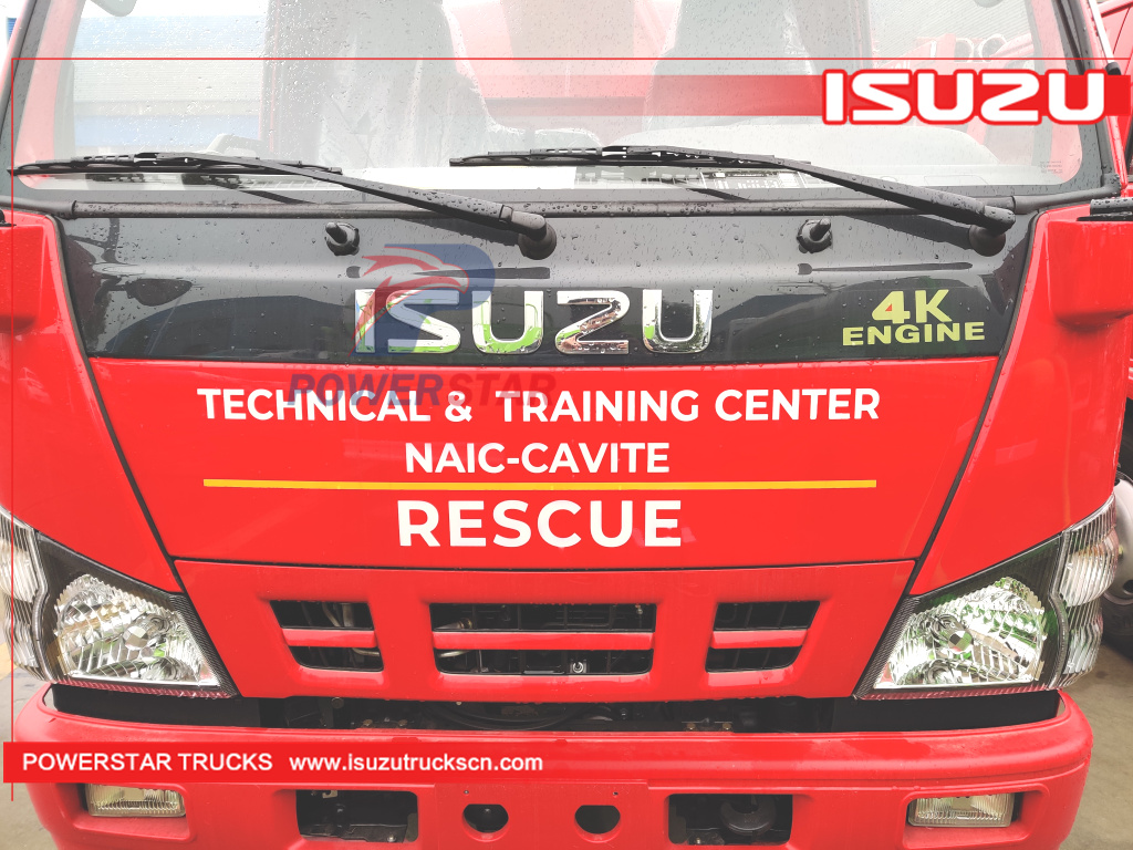 Philippines ISUZU NKR 600p 2tons Water Foam Fire Truck Rescue Pumper Fire Engine