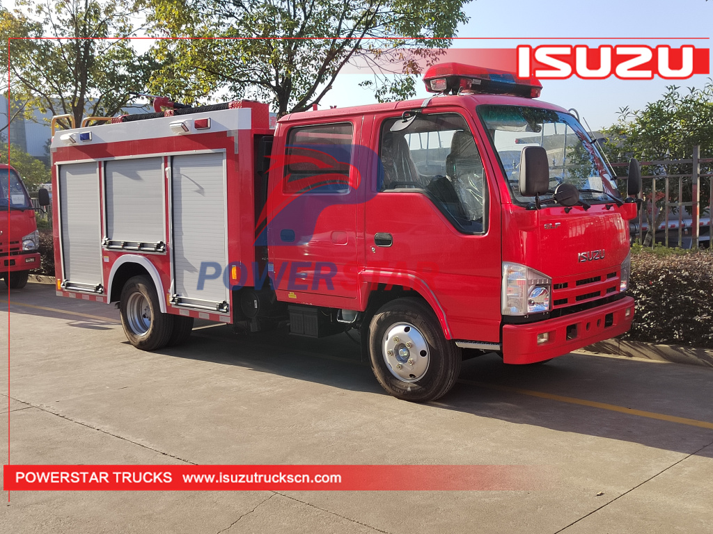 Cambodia ISUZU ELF 100P Fire Emergency Rescue Water Pumper Truck Small Fire Engine Vehicle