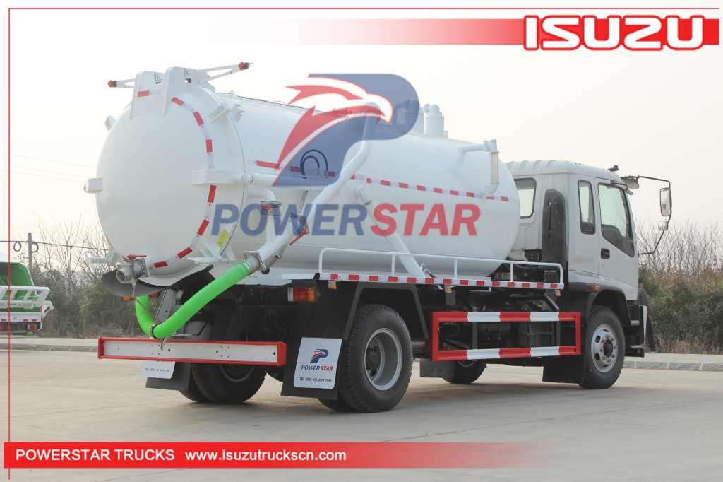 ISUZU FTR 14000 Liters Septic Vacuum Truck/14cbm cessipit tank truck for sale