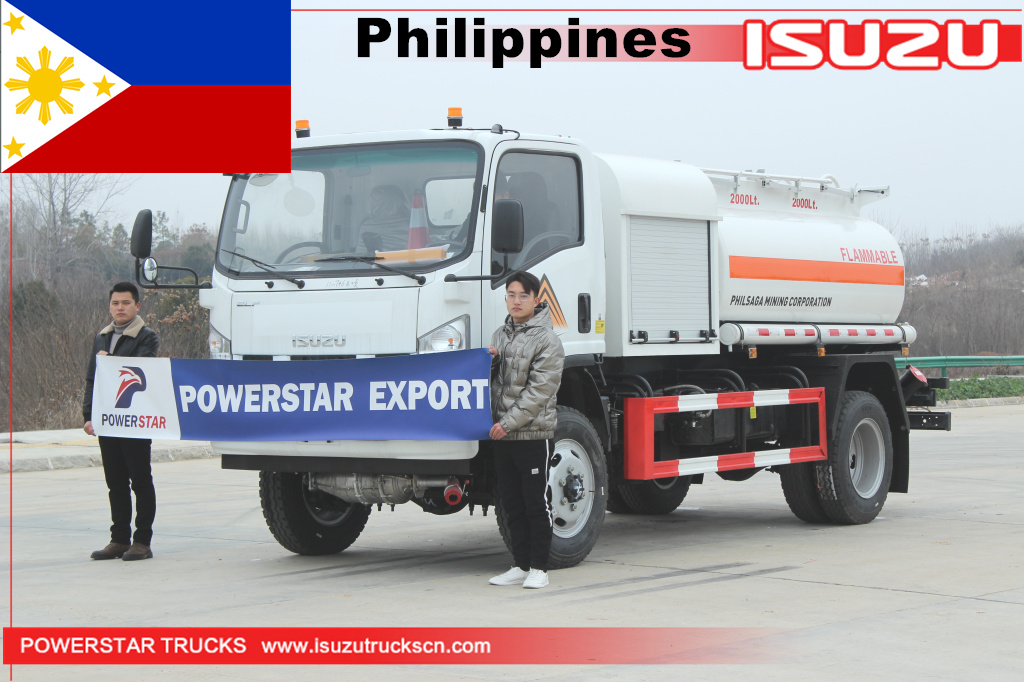 ISUZU Brand new 4x4 all wheel drive Fuel Oil Tank Truck with Dispenser for sale