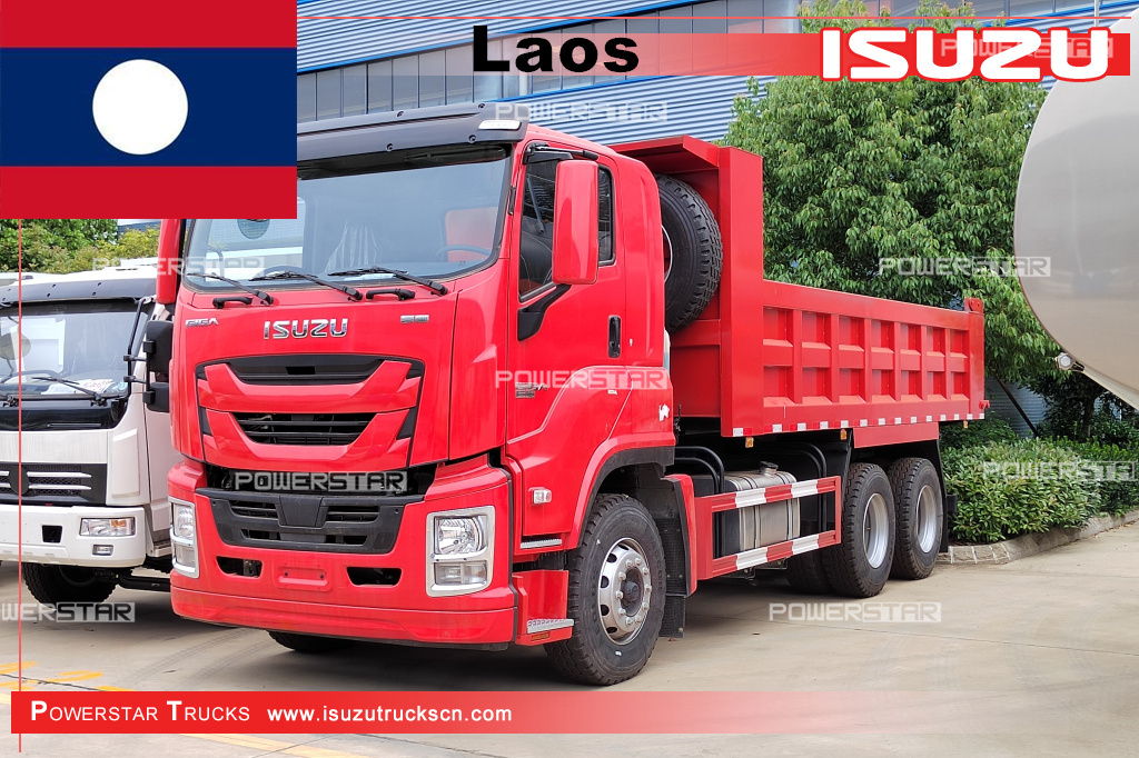 Japan Qingling ISUZU GIGA VC61 10 wheel 20 30 ton dump truck tipper dumper box trucks for sale