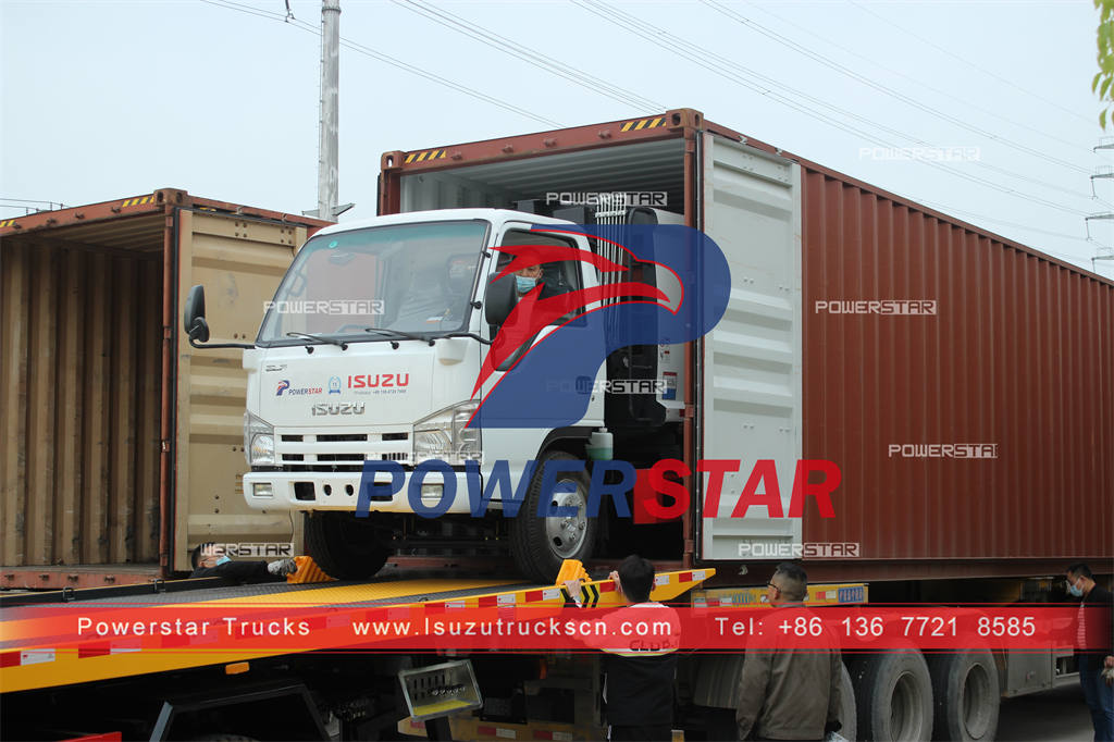 ISUZU 6 wheeler 6CBM garbage compression truck for Jamaica