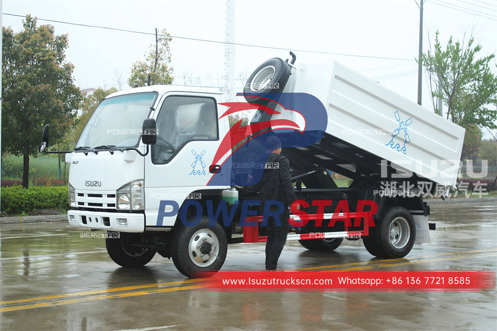 ISUZU 4×4 hook arm refuse truck for sale