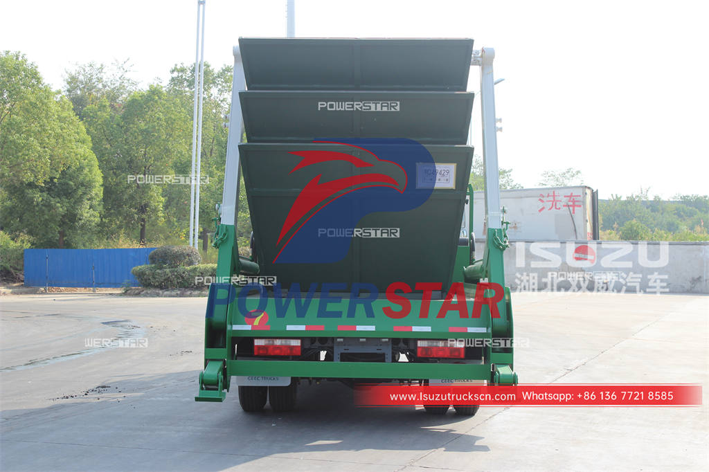 ISUZU 4×2 8CBM single bin dumper placer for Ethiopia