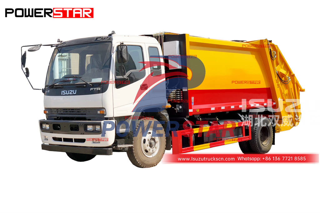ISUZU FTR 12CBM trash compressor truck at best price