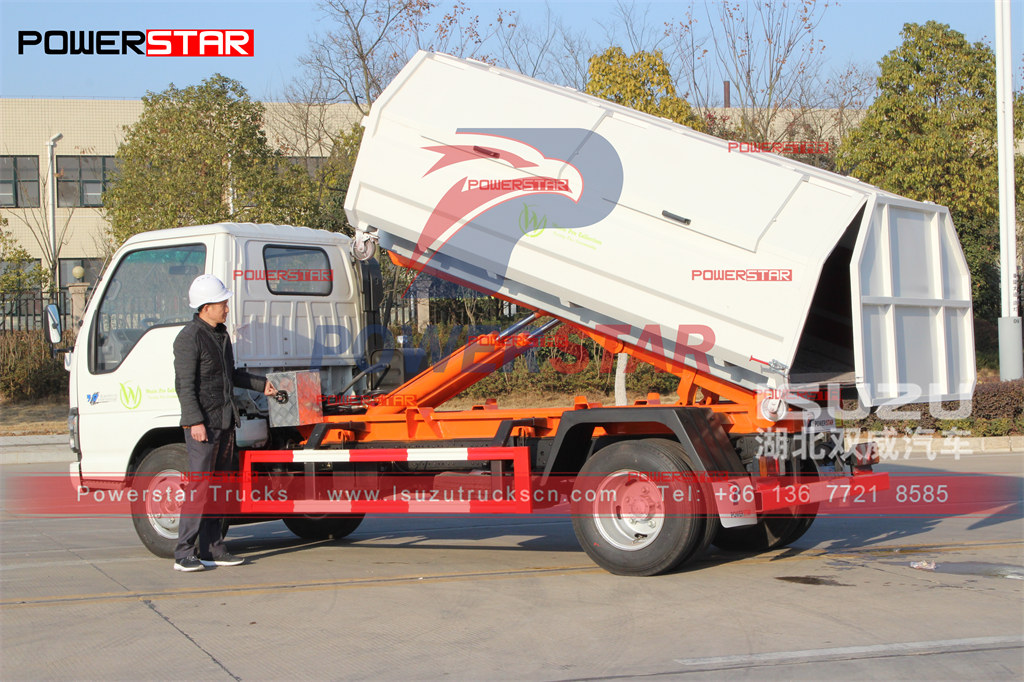 POWERSTAR 6cbm hook loader truck export to St Martin best price