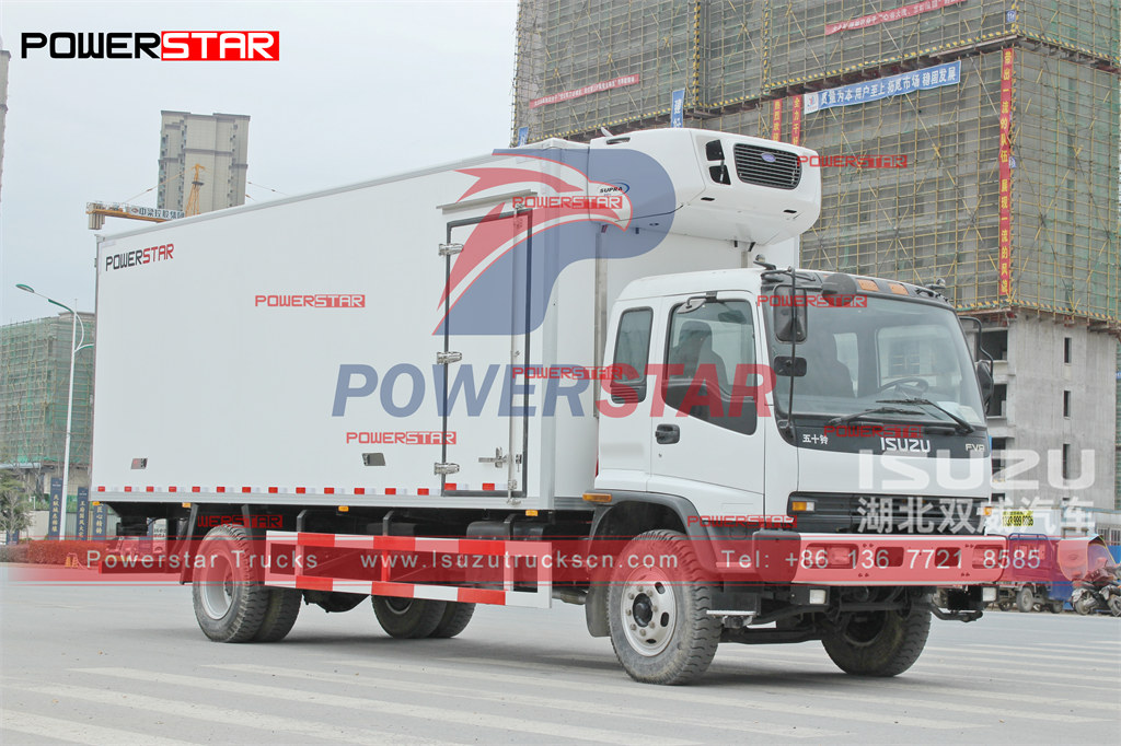 ISUZU FVR 10tons refrigerated truck with CARRIER unit export to Saudi Arabia