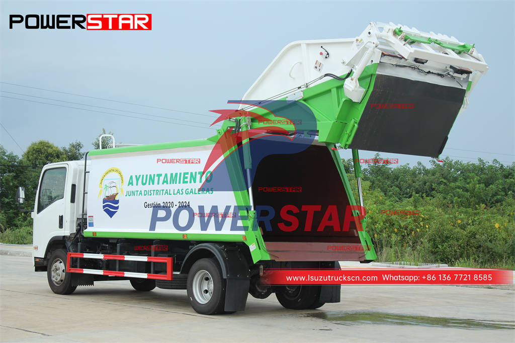 Factory outlet ISUZU 700P waste compression truck for sale
