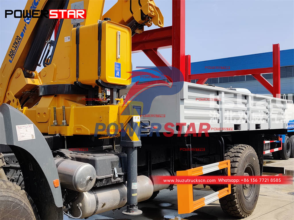 Customized ISUZU GIGA 6 wheeler crane truck with 6.3 tons capacity