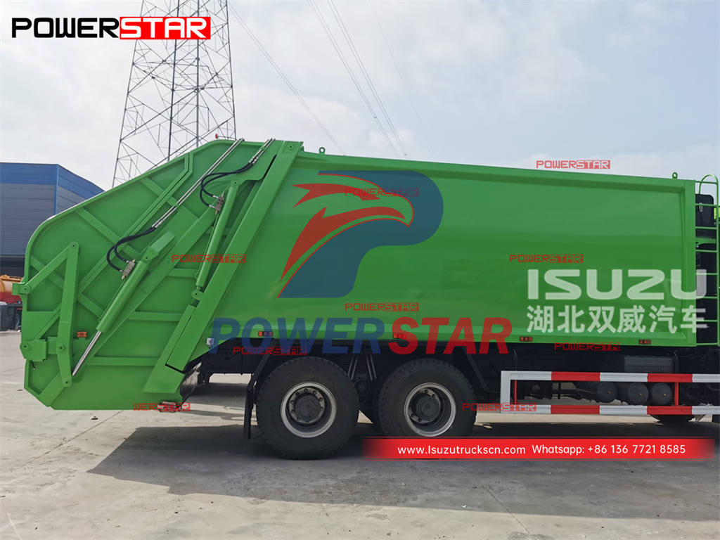 Good price ISUZU GIGA 380HP 22CBM waste disposal truck for sale