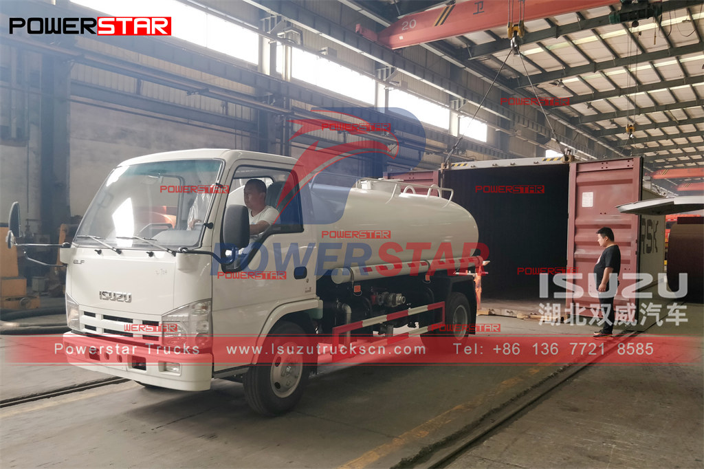 POWERSTAR ISUZU 5000L Water Tanker Truck Manual export Philippines on promotion