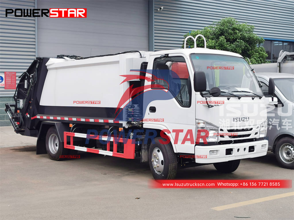 Custom-made ISUZU 6CBM trash compression truck for sale