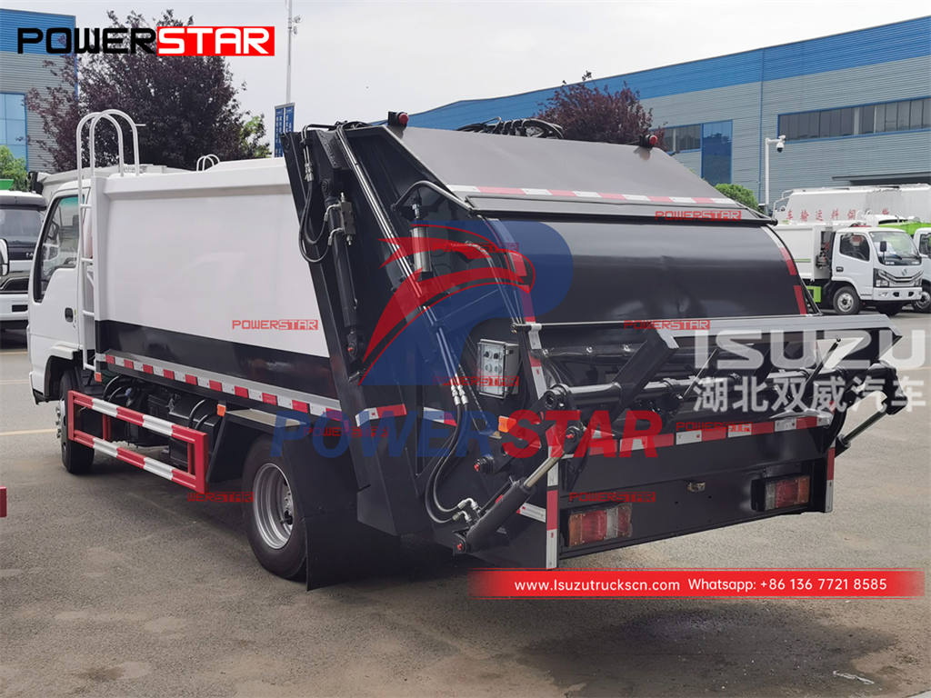 Brand new ISUZU 4×2 98HP waste compactor truck for sale