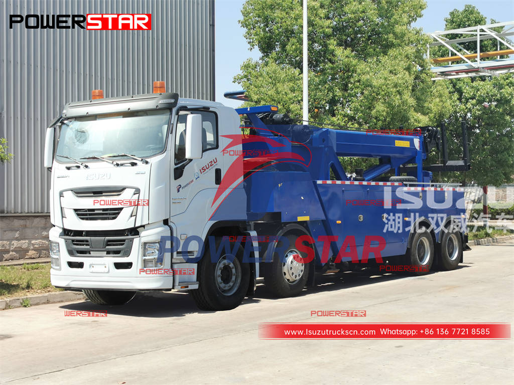 Customized ISUZU GIGA 12 wheeler heavy duty recovery truck for sale