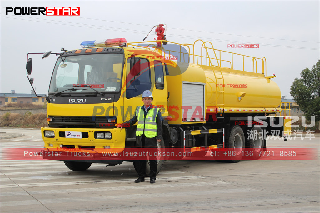 ISUZU 16cbm water fire truck export Philippines