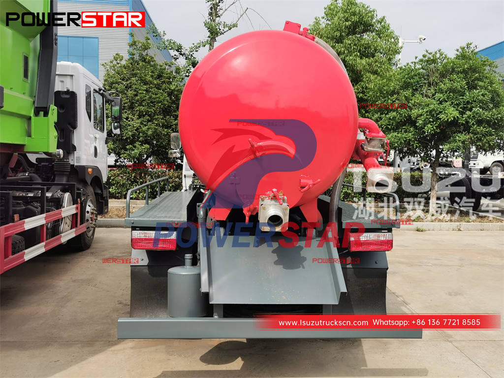 Best price ISUZU 600P 130HP 5CBM vacuum pumping truck