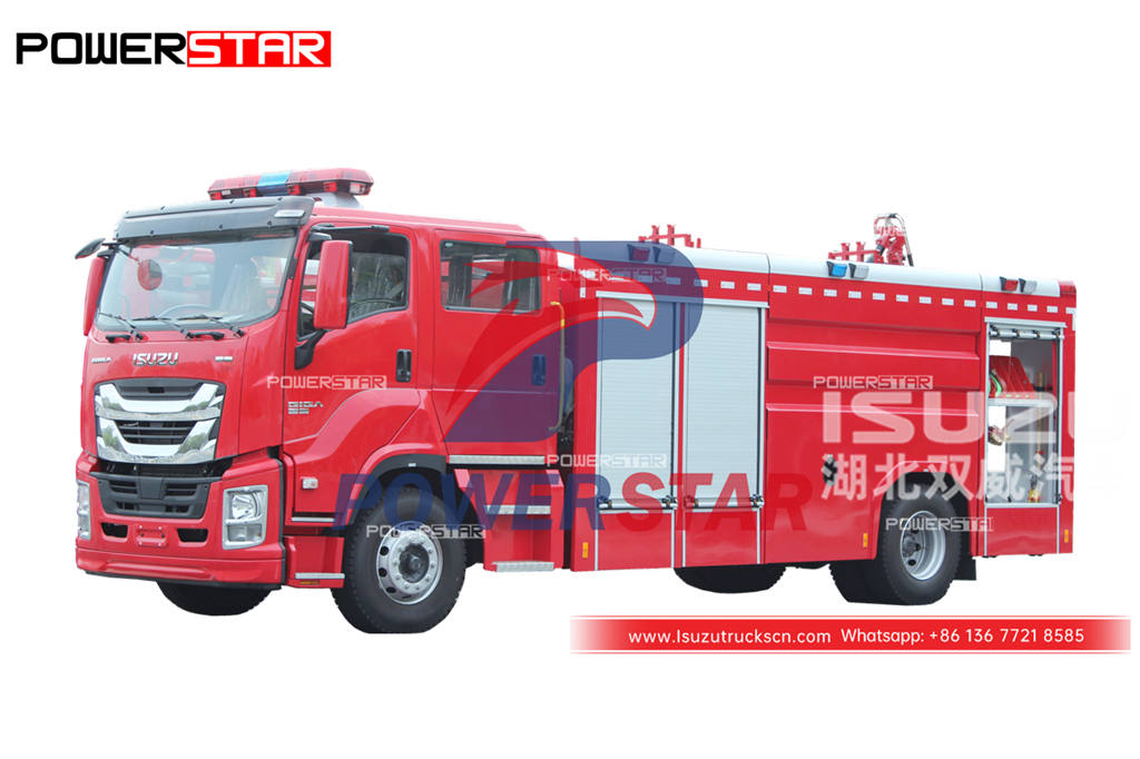 Customized ISUZU GIGA 4×2 fire fighting trucks for sale