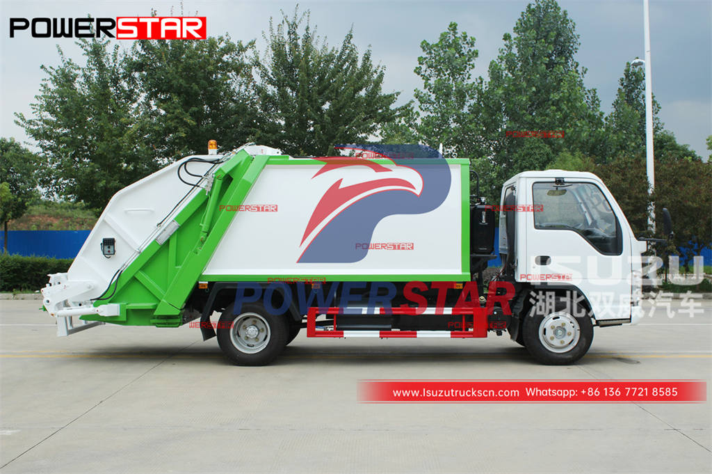 Good quality ISUZU 100P 4×4 AWD trash compression truck for Philippines