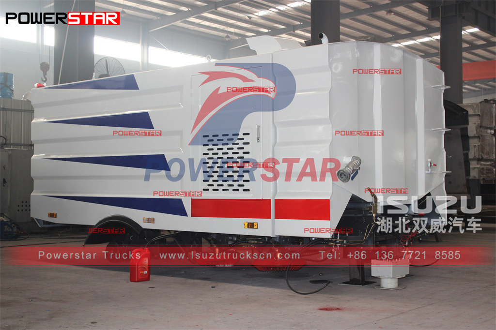 POWERSTAR5CBM road sweeper body kit to be mounted on ISUZU NQR chassis and export to Saudi Arabia