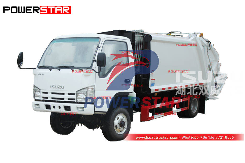 Good price ISUZU NKR/ELF 100P 4WD refuse compactor truck for sale