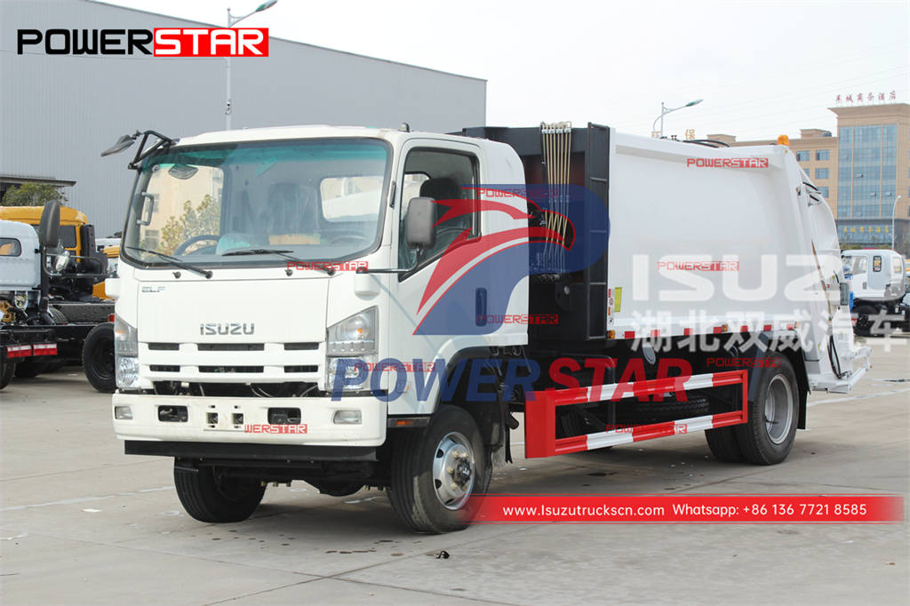 ISUZU 700P 190HP 4×4 off-road compactor garbage truck for Philippines