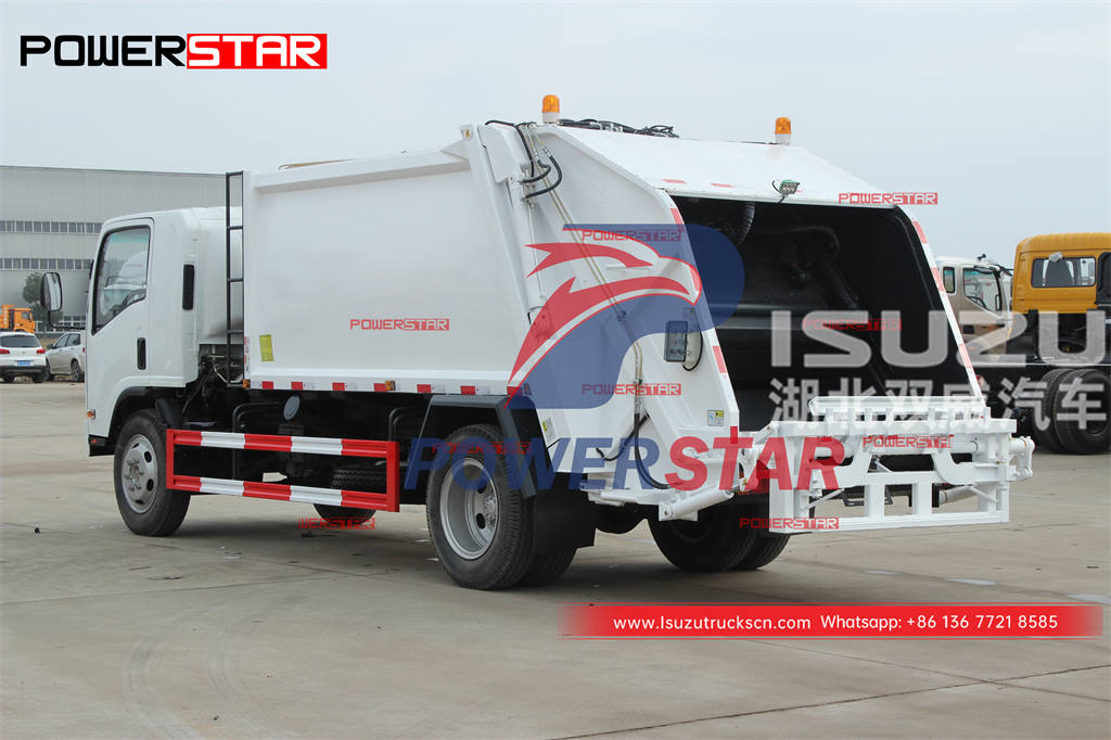 Brand new ISUZU 700P 4×4/4WD 8CBM back loading garbage truck on sale