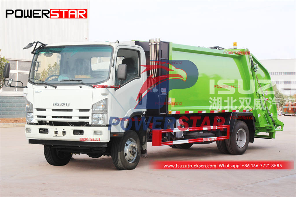 Hot-selling ISUZU 4&times;4 190HP trash compressor truck at best price