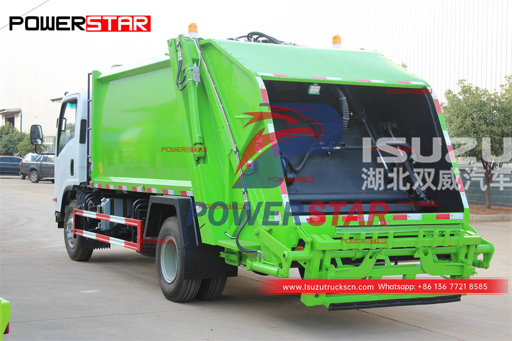 Factory direct sale ISUZU 4×4 off-road compression refuse truck